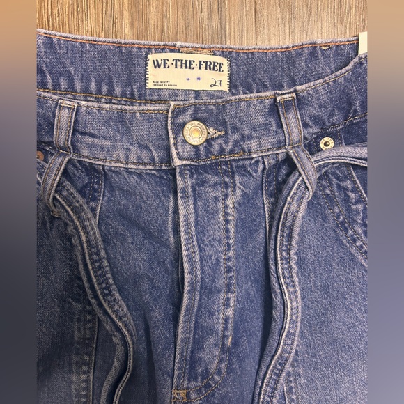 Free‎ People We The Free Blue Jay Belted Boyfriend Jeans Size 27 NWT Women’s - Picture 4 of 8